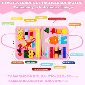 Maleta Sensorial Montessori Infantil – Coordenação e Estímulo Cognitivo