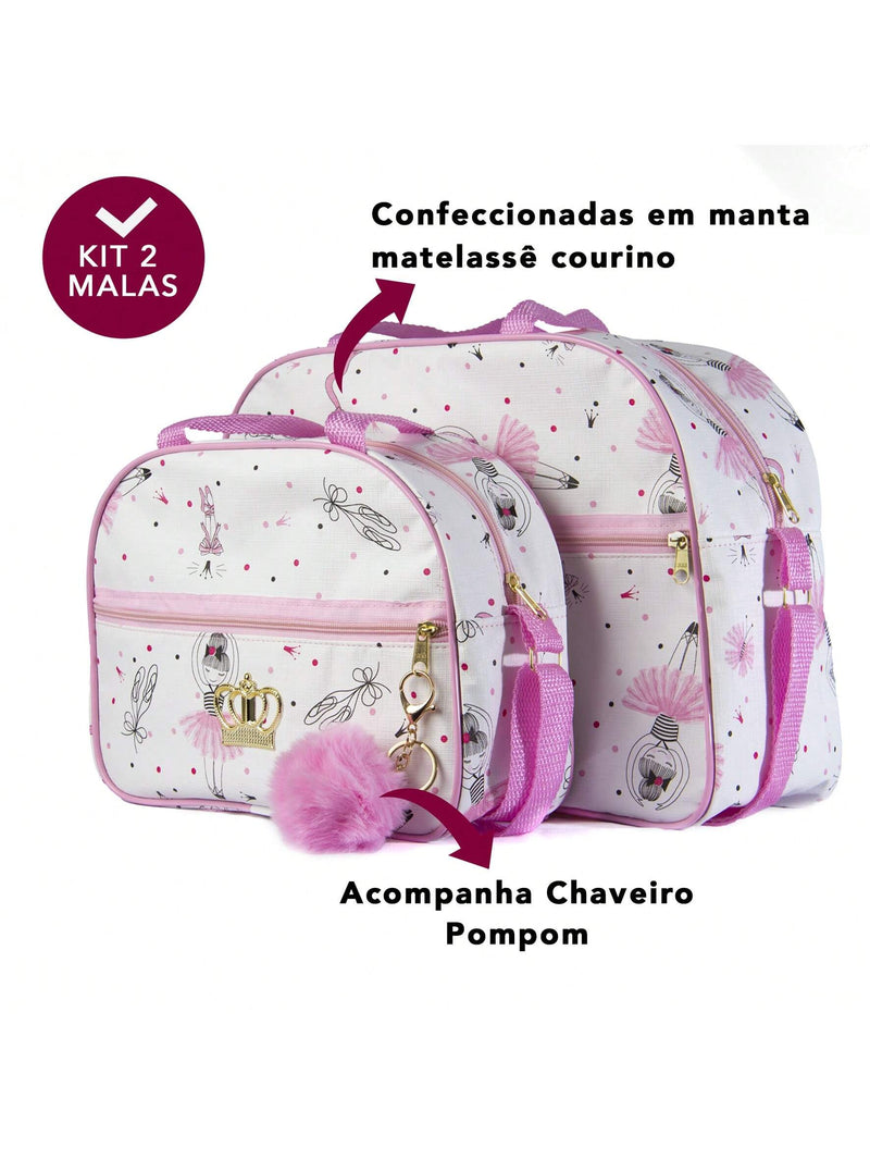Kit Bolsa Mala Maternidade Pompom