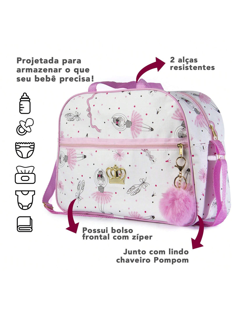 Kit Bolsa Mala Maternidade Pompom