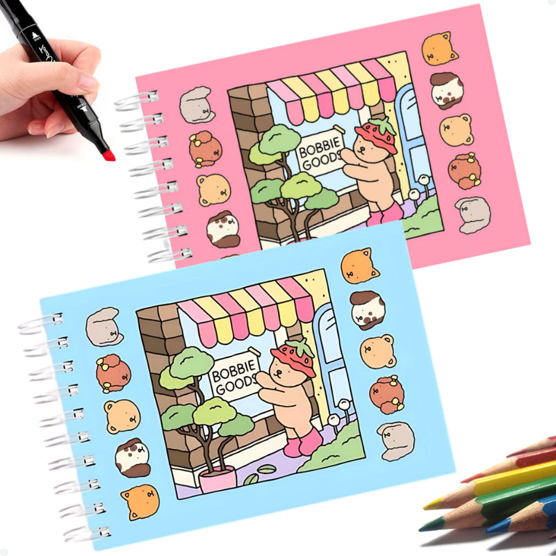 Livro de Colorir Bobbie Goods 50 Folhas | Relaxamento e Criatividade