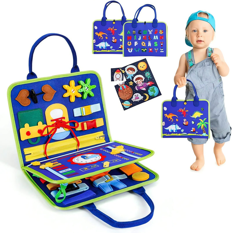 Maleta Sensorial Montessori Infantil – Coordenação e Estímulo Cognitivo
