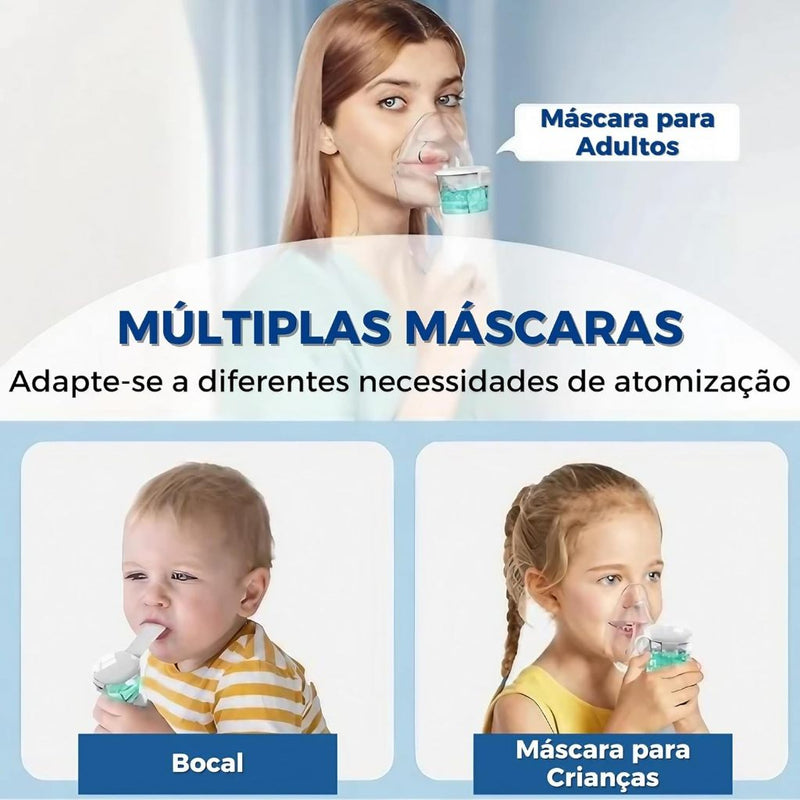 Inalador e Nebulizador Ultrassônico Portátil