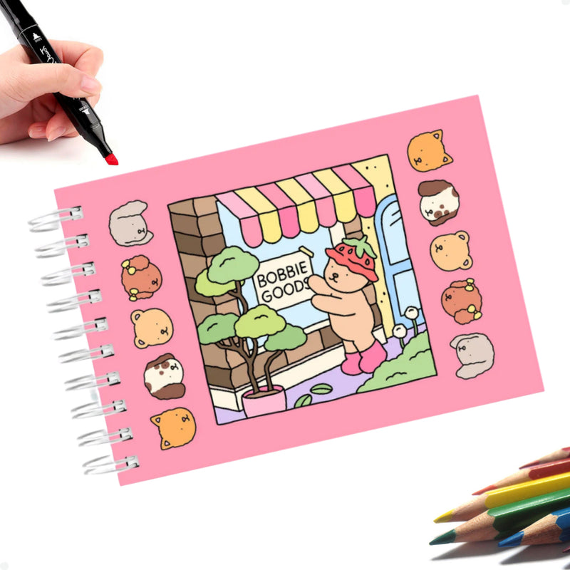 Livro de Colorir Bobbie Goods 50 Folhas | Relaxamento e Criatividade