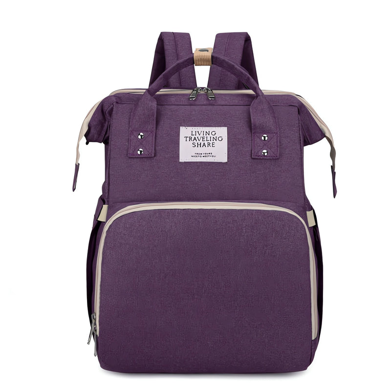 Mochila Bolsa Maternidade Térmica Impermeável Vira Berço 3 em 1