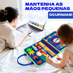 Maleta Sensorial Montessori Infantil – Coordenação e Estímulo Cognitivo