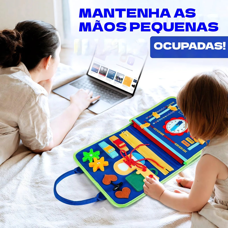 Maleta Sensorial Montessori Infantil – Coordenação e Estímulo Cognitivo