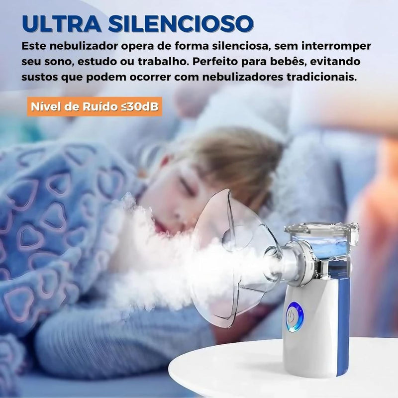 Inalador e Nebulizador Ultrassônico Portátil