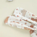 Body Bebê Unissex Coelho e Cenoura com Capuz 0 a 18 Meses