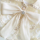 Conjunto Infantil Feminino Renda Bordada 2 a 7 Anos