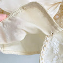 Conjunto Infantil Feminino Renda Bordada 2 a 7 Anos