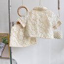 Conjunto Infantil Feminino Renda Bordada 2 a 7 Anos