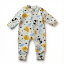 Macacão Infantil Vira Pé Estampa Raposa – Bebê de 0 a 12 Meses