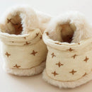 Meia Botinha de Lã para Bebê 0 a 2 Anos