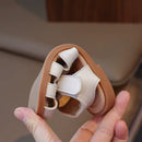 Sandália Infantil Unissex de Couro Coelhinho Estilosa e Confortável