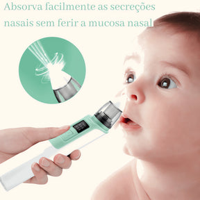 Aspirador Nasal elétrico para bebê com design seguro e eficaz para remover secreções nasais