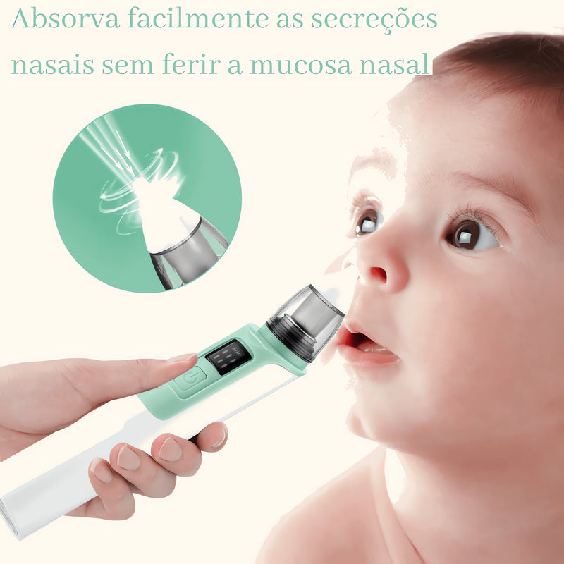 Aspirador Nasal Elétrico Infantil – Alívio Rápido e Seguro para Bebê