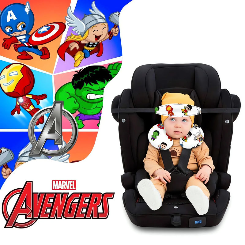 Kit Almofada de Pescoço: Conforto para Bebê com Faixa de Apoio para Cabeça