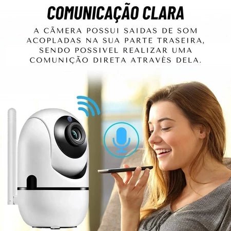Babá Eletrônica: Câmera Sem Fio com Visão Noturna Infravermelho para Monitoramento 24h.