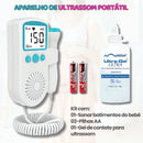 Baby Doppler Fetal portátil com display digital, pilhas AA e gel de contato para ultrassom