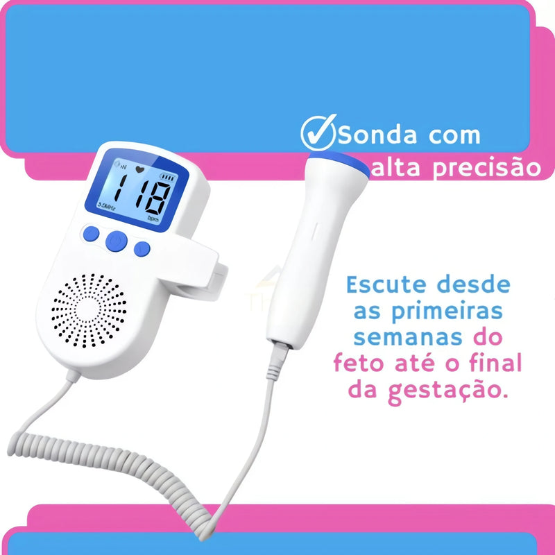 Baby Doppler Fetal - Monitor de Batimentos Portátil