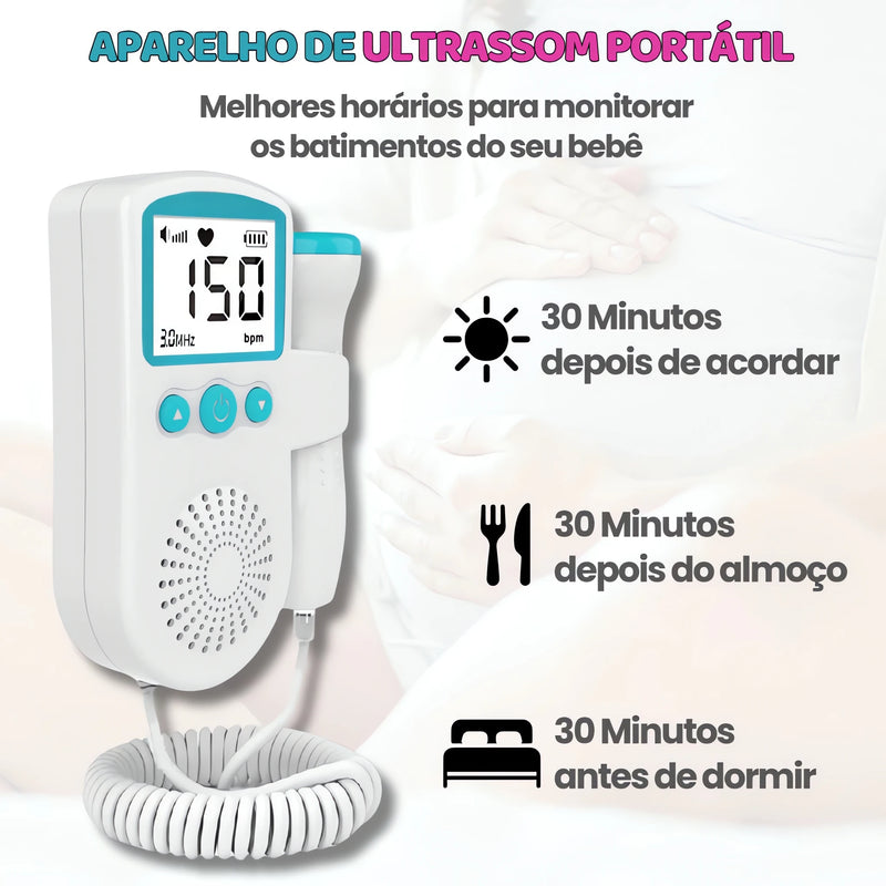 Baby Doppler Fetal - Monitor de Batimentos Portátil