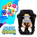 Kit Almofada de Pescoço Baby Shark para crianças, ideal para conforto em viagens de carro