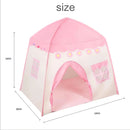 Barraca Tenda Infantil rosa com decoração floral e janelas para brincadeiras internas