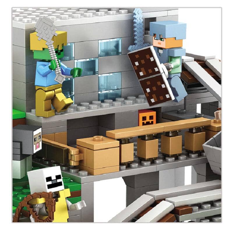 Bloco de Montar Minecraft - Modelo Caverna da Montanha.