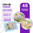 Livro de Colorir Bobbie Goods com 48 desenhos incríveis e capa dura, folhas de 180 g/m² e acompanhamento de folha de acetato