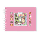 Livro de Colorir Bobbie Goods com ilustrações divertidas e capa em rosa