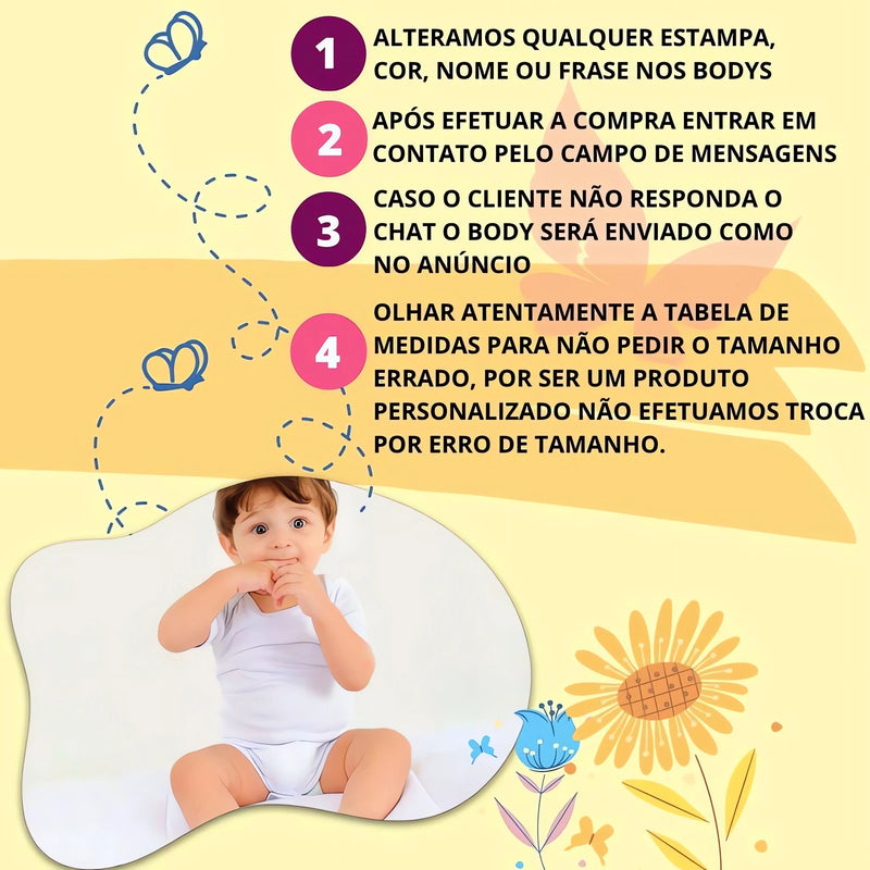 BodyBaby Personalizado - Estilo Único para Seu Bebê
