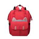 Bolsa Maternidade FlexiBag vermelha com bolso frontal e design prático para mães modernas