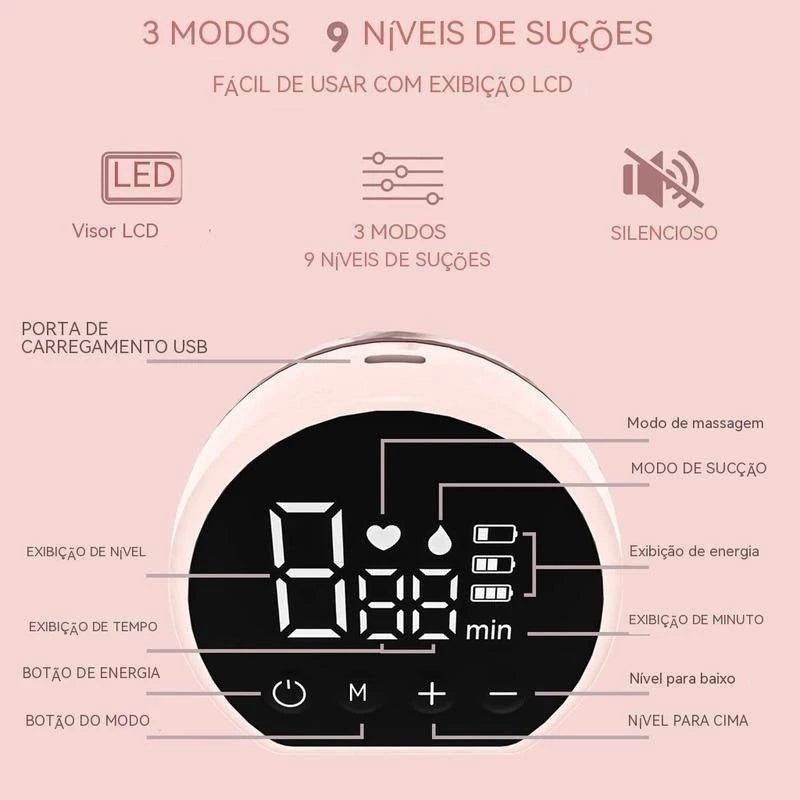 Bomba Extratora de Leite Automática | Mãos Livres.