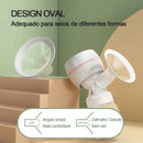 Bomba Tira Leite Elétrica Meu Cheirinho Bom com design oval para diferentes formatos de seios