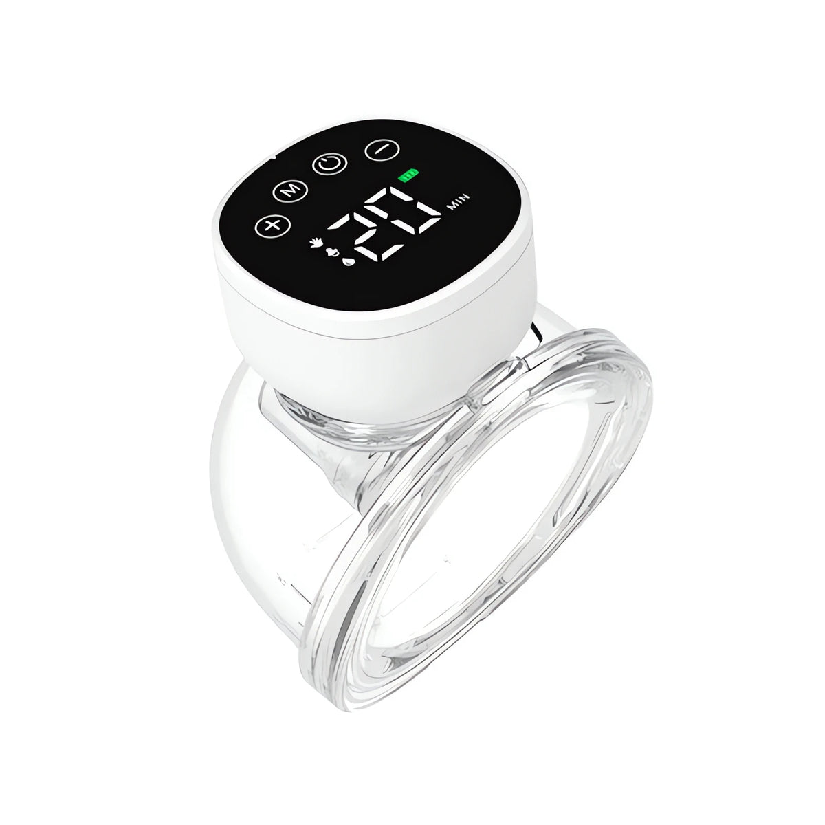 Bomba Tira Leite Elétrica Mãos Livres Meu Cheirinho Bom com visor digital e design transparente