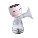 Bomba Tira Leite Elétrica rosa com visor digital para extração de leite materno confortável