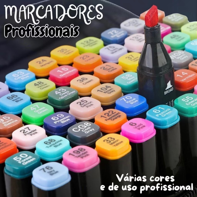 Kit de Livro de Colorido BooBoo Goods 50 Folhas+Jogo Caneta Marcadora 24/36Pintura