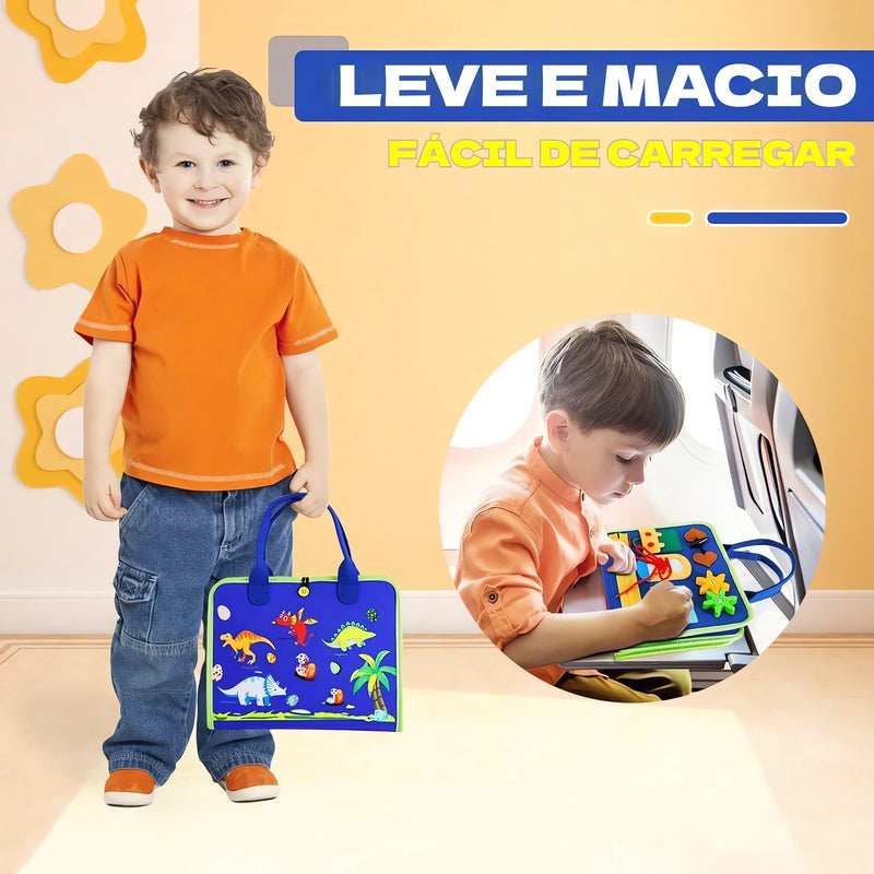 Maleta Sensorial Montessori Infantil – Coordenação e Estímulo Cognitivo