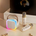 Caixinha Som Karaoke Bluetooth S/ Fio Infantil Com Microfone