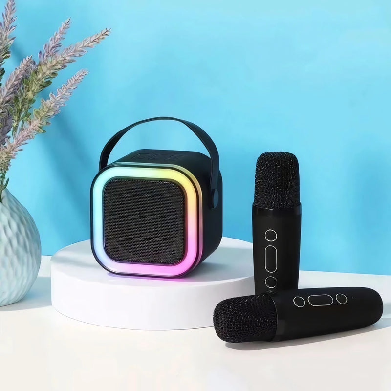 Caixinha Som Karaoke Bluetooth S/ Fio Infantil Com Microfone