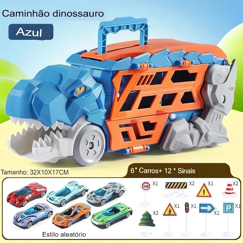 Caminhão Dinossauro Infantil Papa Carrinho 3 em 1