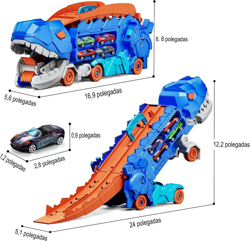 Caminhão Dinossauro Infantil Papa Carrinho 3 em 1