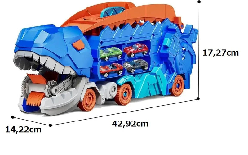 Caminhão Dinossauro Papa Carrinho 3 em 1.