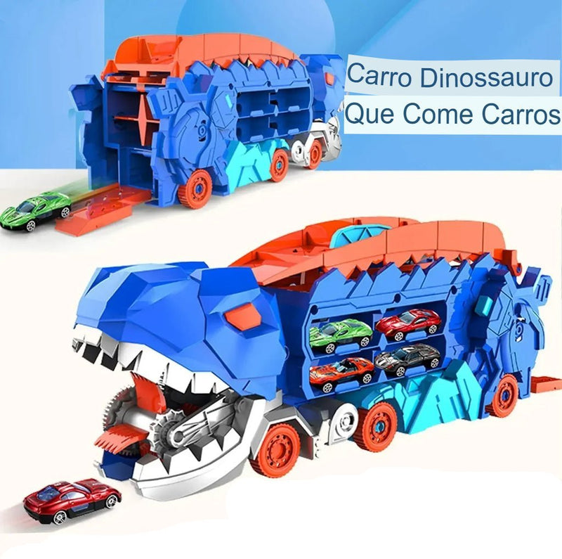 Caminhão Dinossauro Papa Carrinho 3 em 1.
