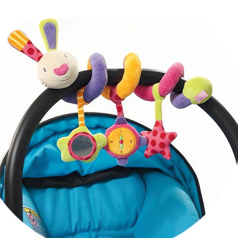Mobile Centopeia para Bebês espiral colorida com brinquedos pendurados para carrinho