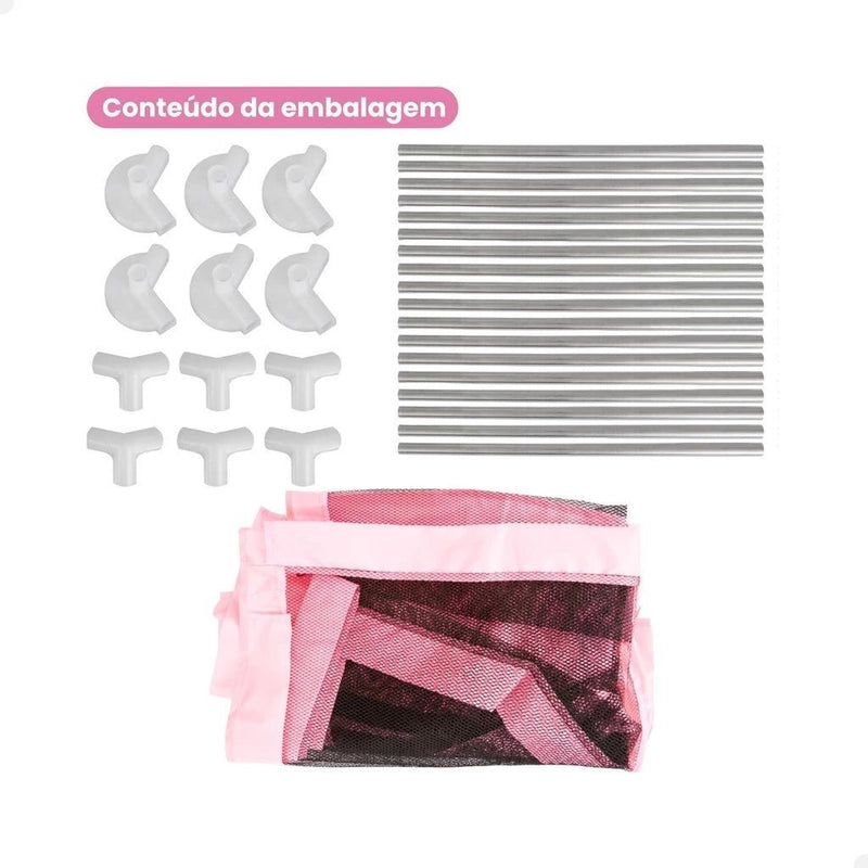 Cercadinho Portátil para Bebê – Chiqueirinho Prático e Versátil para Meninos e Meninas.