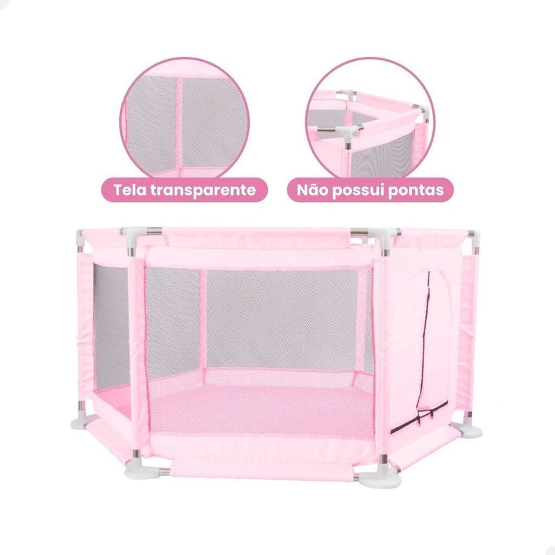 Cercadinho Portátil para Bebê – Chiqueirinho Prático e Versátil para Meninos e Meninas.