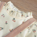 Conjunto Boêmio Infantil Floral 2 Peças - 3 a 24 Meses