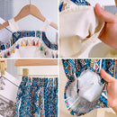 Conjunto Feminino Infantil 3 a 7 Anos: Blusa e Calça Estilosa com Detalhes Coloridos