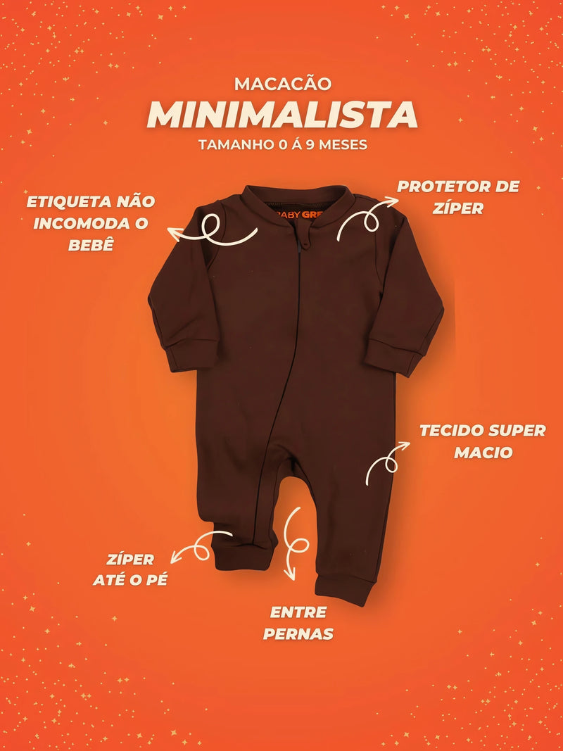 Macacão Minimalista com Zíper - Conforto e Estilo